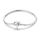 Forever Heart Clasp Charm Bracelet