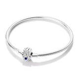 Blue Hamsa Hand Clasp Charm Bracelet