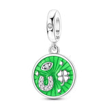 Green Lucky Symbols Charm