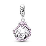 Mother and Baby Teardrop Charm
