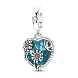 Turquoise Heart Dangle Charm