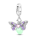 Purple Winged Firefly Charm