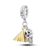 Pyramid and Mummy Charm