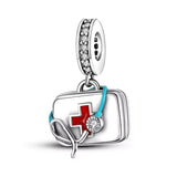 First Aid Kit and Stethoscope Charm
