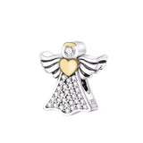 Angel with Golden Heart Charm