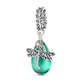 Green Dragonfly Dangle Charm