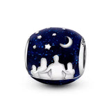 Family under Starry Sky Bead Charm