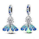 Blue Firefly Dangle Charm