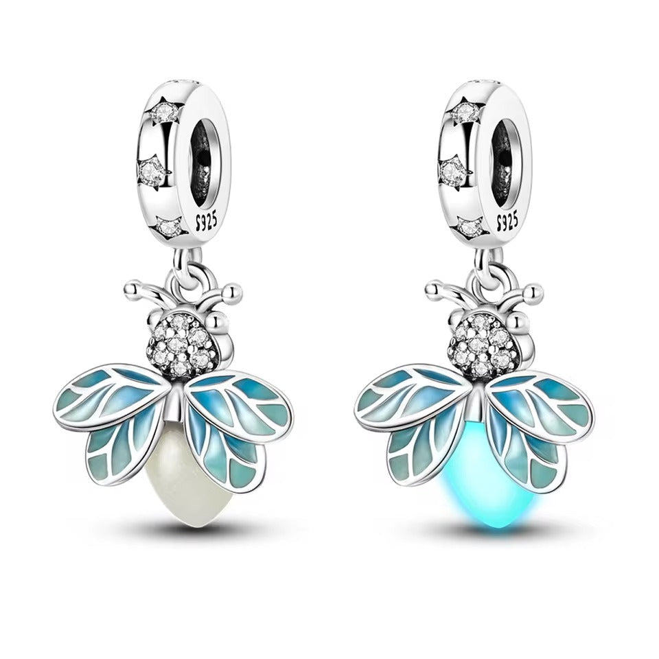 Turquoise Firefly Charm