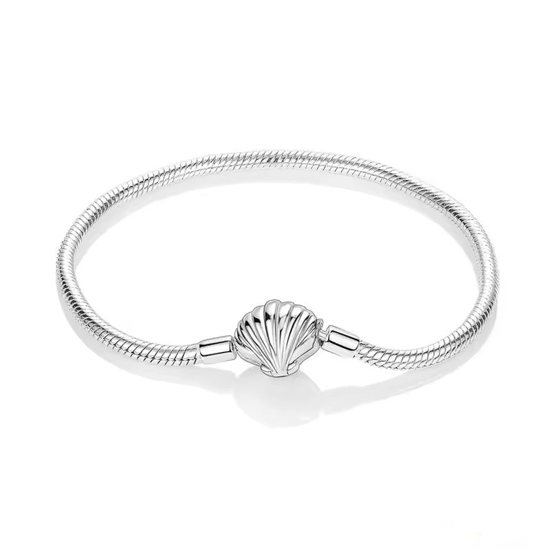 Seashell Clasp Charm Bracelet