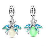 Green Firefly Dangle Charm