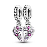 Split Love Heart Charm
