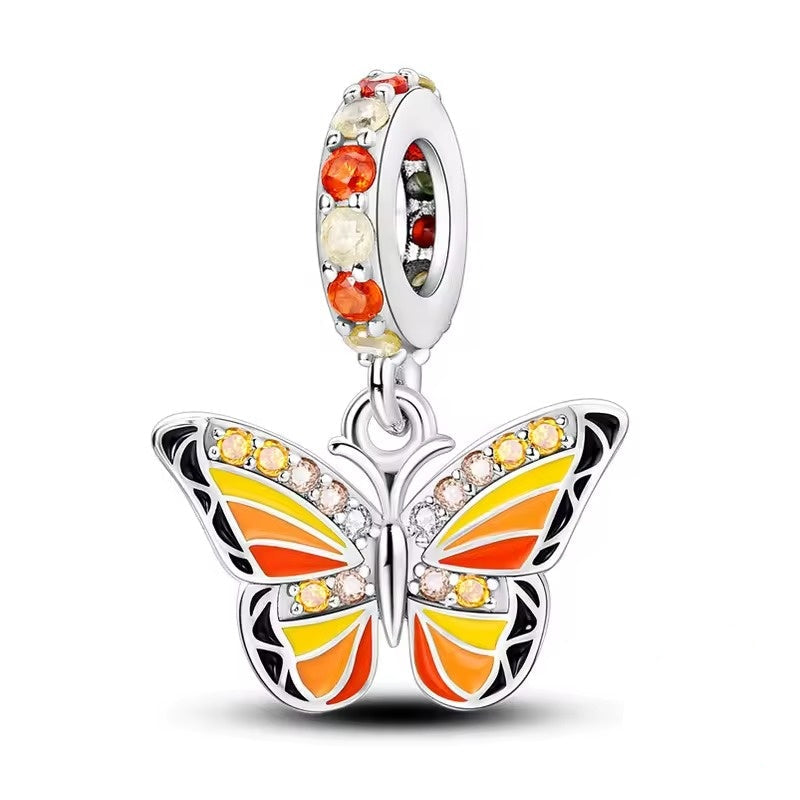 Orange Butterfly Charm