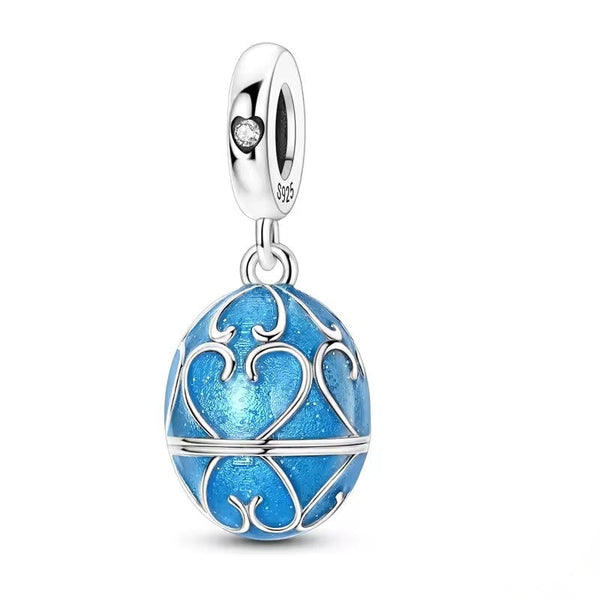 Blue Opening Egg Charm