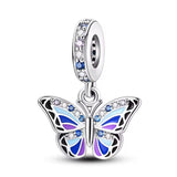 Purple and Blue Butterfly Charm