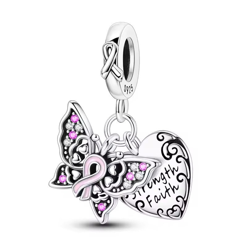 Pretty Butterfly Dangle Charm