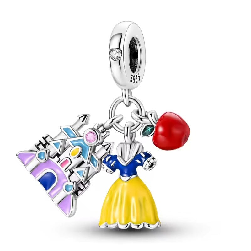 Princess and Apple Dangle Charm