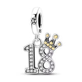 Crowned 18 Birthday Charm