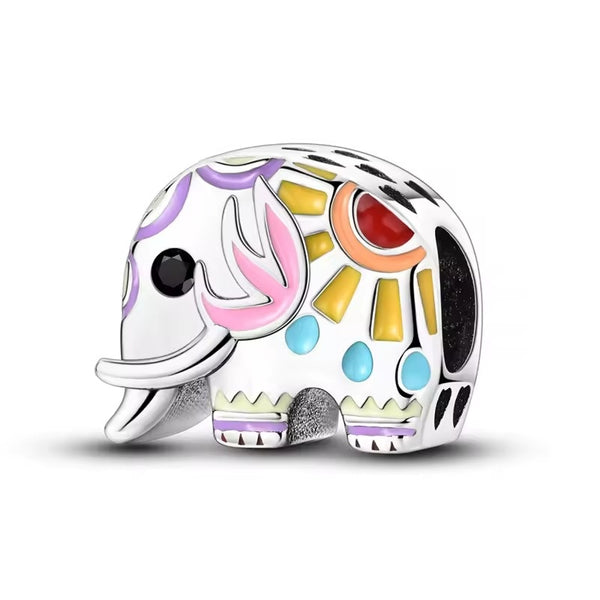 Colorful Elephant Charm