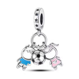 Sports Ball Shoes and Cap Charm