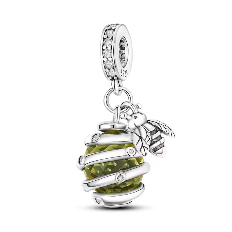Green Spiral Lantern Charm