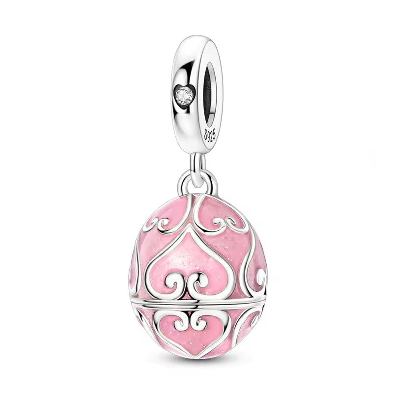 Pink Opening Egg Charm
