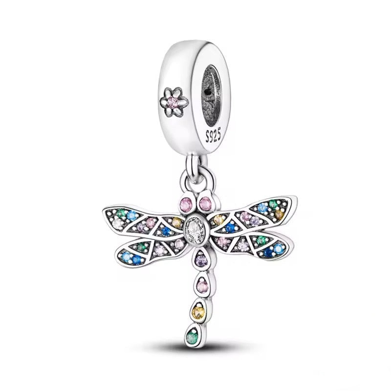 Colorful Dragonfly Charm