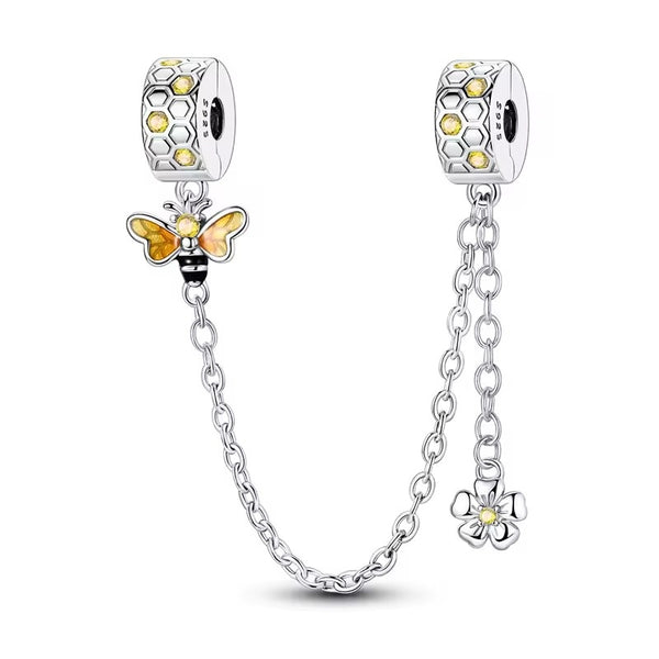 Butterfly and Flower Safety Chain