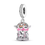 Pink Carousel Dangle Charm