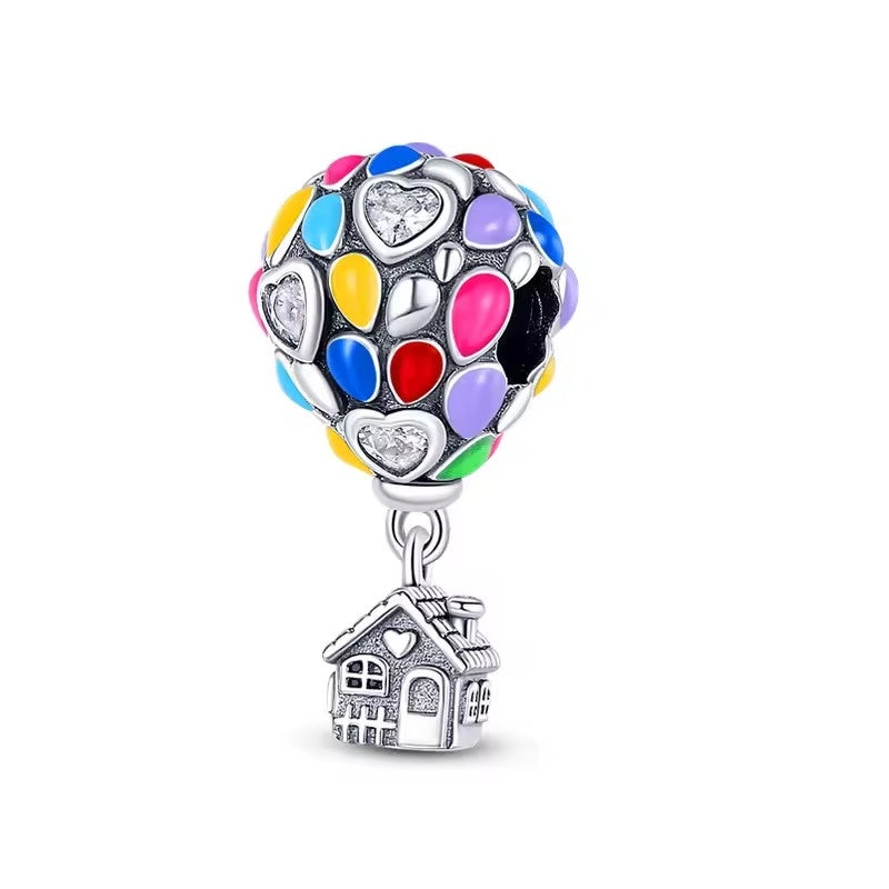 Colorful Balloon and House Charm