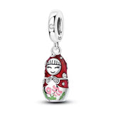 Red Opening Nesting Doll Charm