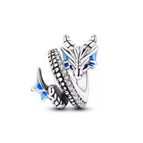 Blue Eyed Dragon Bead Charm