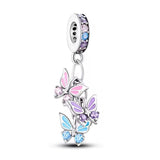 Pastel Butterfly Cluster Charm
