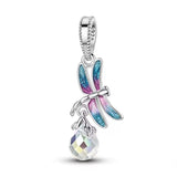 Dragonfly Crystal Drop Charm