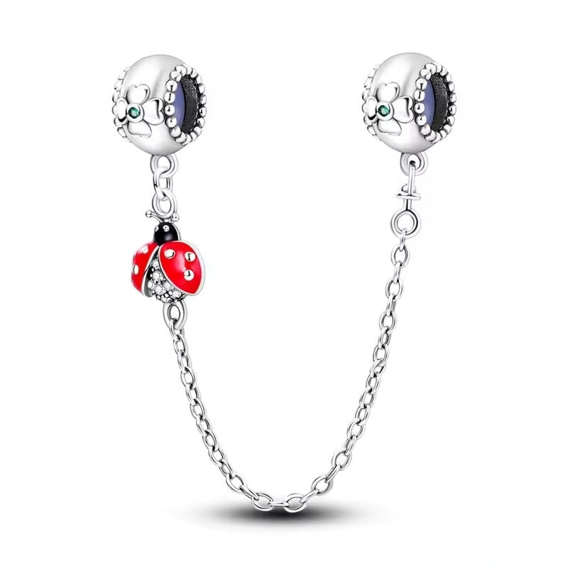 Ladybug and Flower Safety Chain