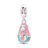 Pink Opening Nesting Doll Charm