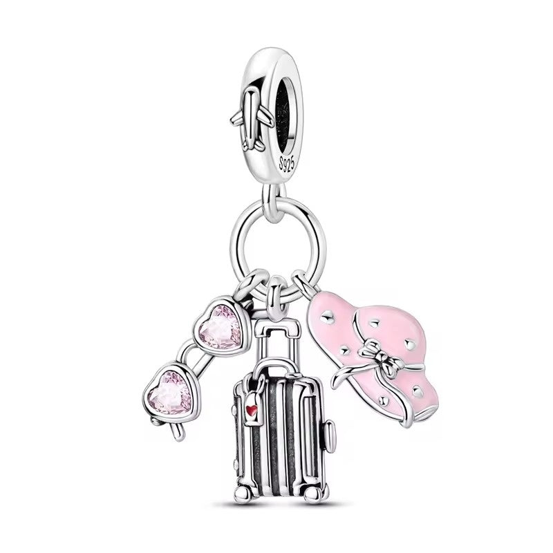 Baby Bottle Pacifier and Shoes Charm