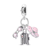 Baby Bottle Pacifier and Shoes Charm
