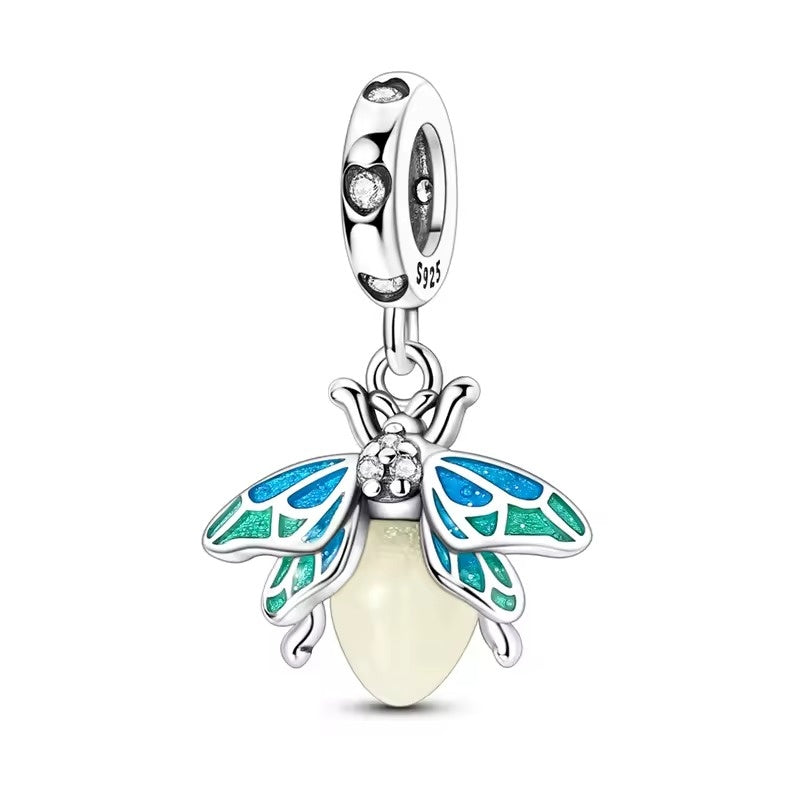Mint Firefly Dangle Charm