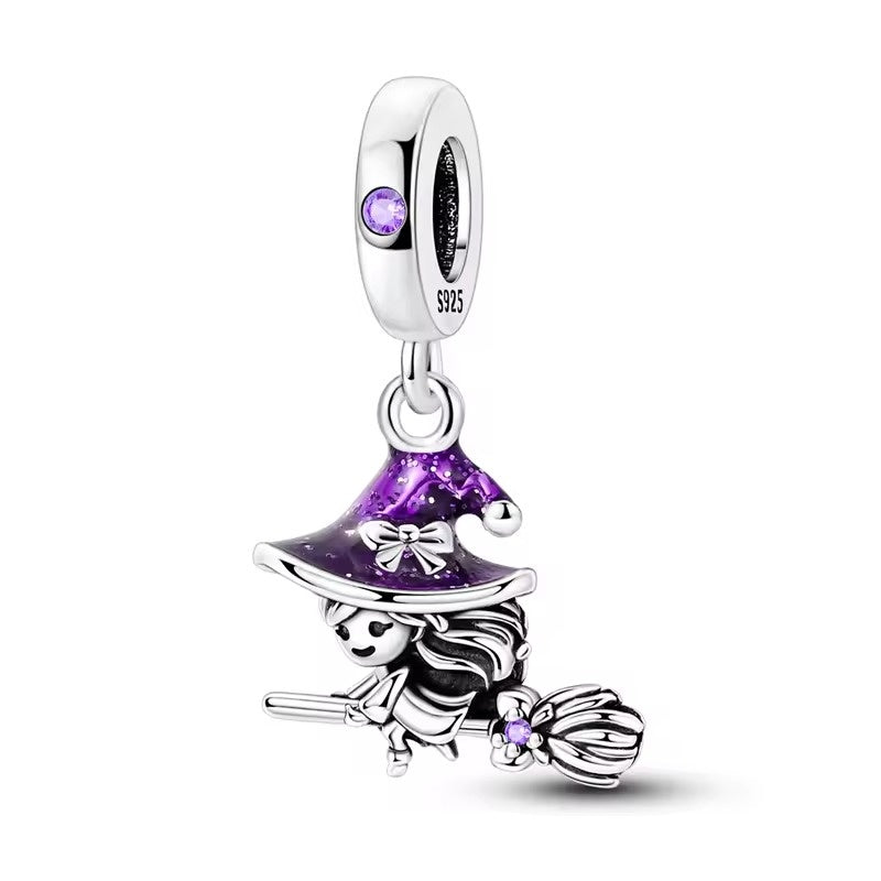 Witch Hat and Broom Charm