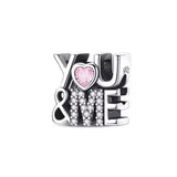 You and Me Letter Bead Charm