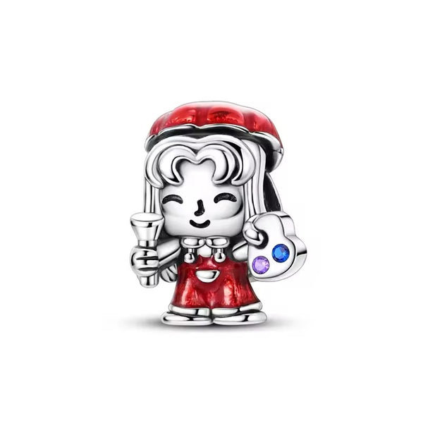 Artist Girl Figure Charm