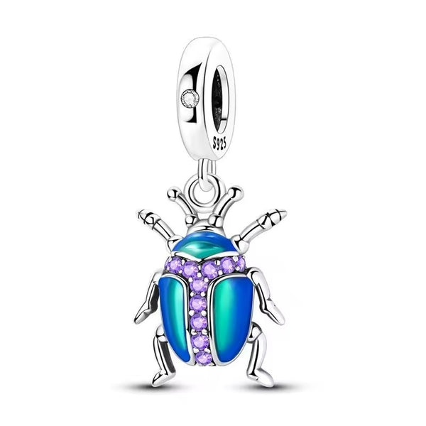 Colorful Beetle Dangle Charm
