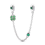 Green Clover Safety Chain
