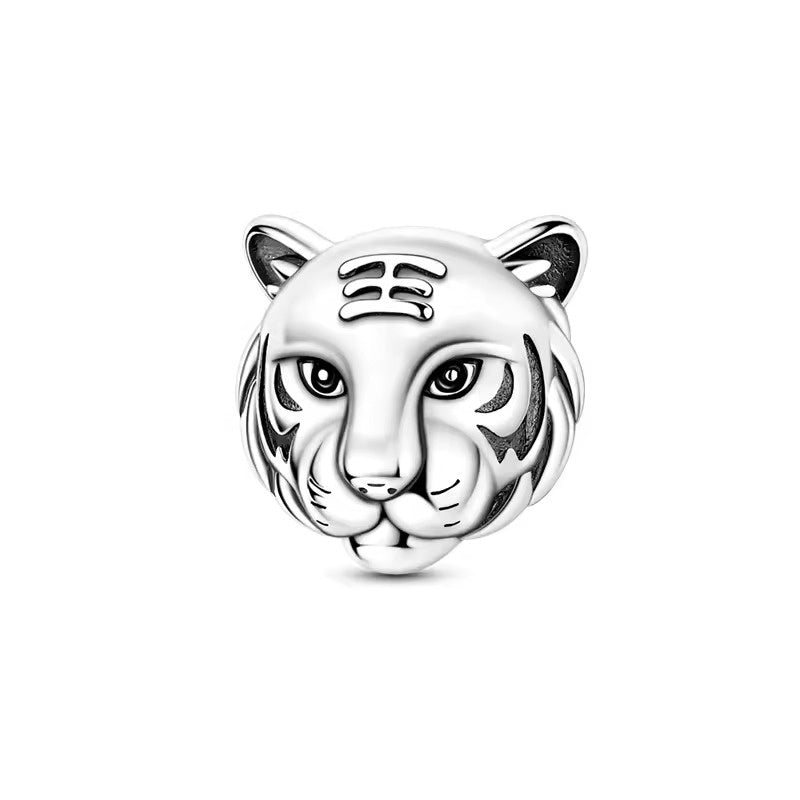 Tiger Head Bead Charm