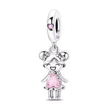 Girl in Pink Skirt Charm
