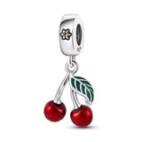 Red Cherries Dangle Charm