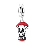 Red Apple Core Charm