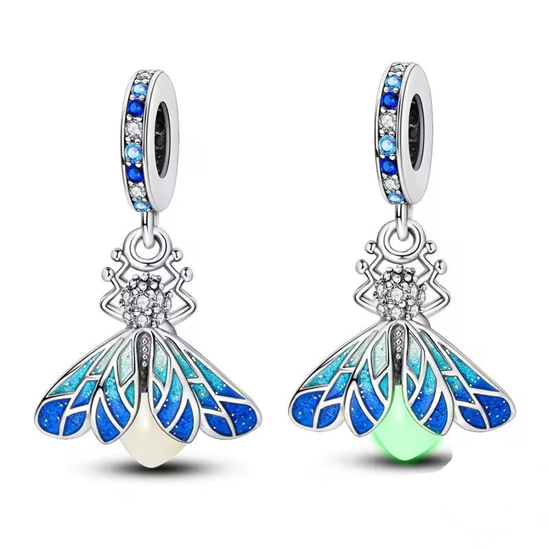 Blue Firefly Dangle Charm